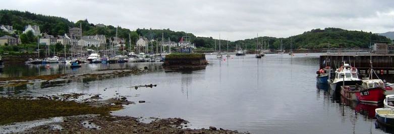 4 nights Cycling the Western Islands of Scotland
The busy port of Tarbert